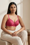 Zivame Padded Non Wired 3/4th Coverage Lace Bra - Love Potion — thumbnail 4